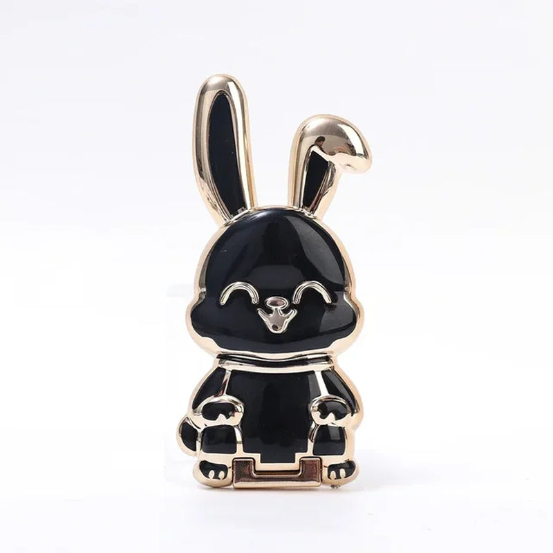 Universal Finger Ring Phone Holder Desktop Ultra-Thin Cartoon Rabbit Phone Stand Foldable Buckle Adhesive Pull Rod Support Frame 2668south