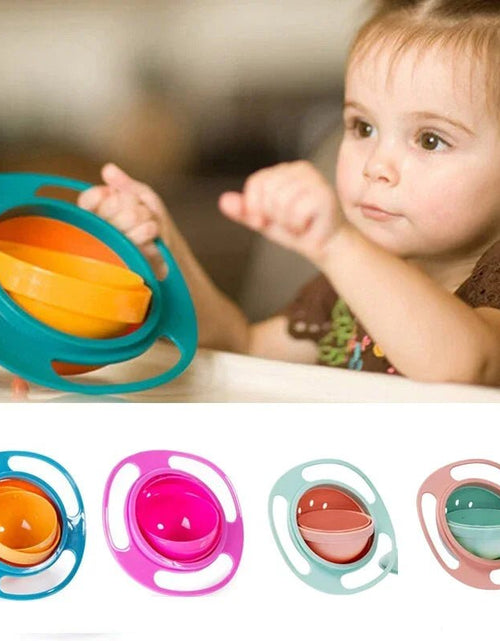 Load image into Gallery viewer, Universal Gyro Bowl Children Rotary Balance Novelty Gyro 360 Rotate Spill Proof Feeding Dishes Baby Training Rotary Balance Toy 2668south
