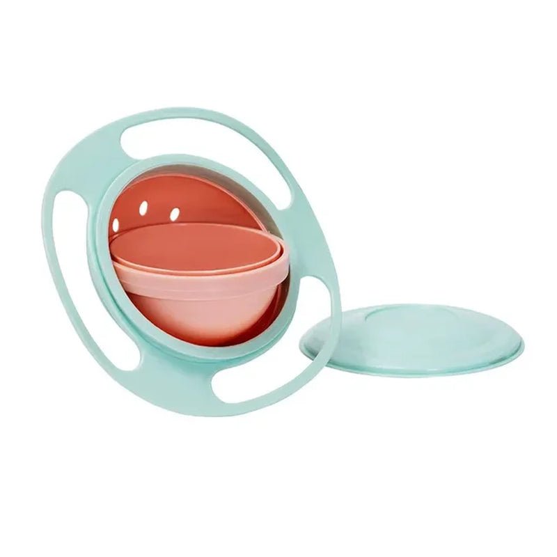 Universal Gyro Bowl Children Rotary Balance Novelty Gyro 360 Rotate Spill Proof Feeding Dishes Baby Training Rotary Balance Toy 2668south