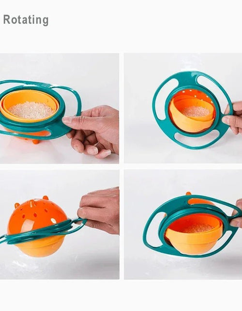 Load image into Gallery viewer, Universal Gyro Bowl Children Rotary Balance Novelty Gyro 360 Rotate Spill Proof Feeding Dishes Baby Training Rotary Balance Toy 2668south
