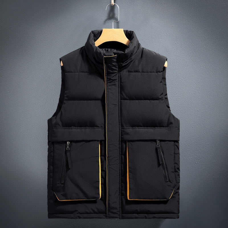 Vest Thickened Fleece-lined Warm Down Cotton Waistcoat 2668south