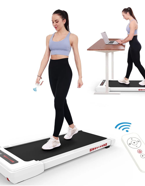 Load image into Gallery viewer, Walking Pad Treadmill under Desk, White 2.25HP Portable Mini Treadmill W/ Remote Control 2668south
