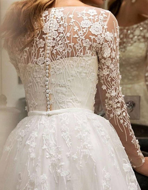 Load image into Gallery viewer, Wedding Dress Off-shoulder Long Sleeve Bride 2668south
