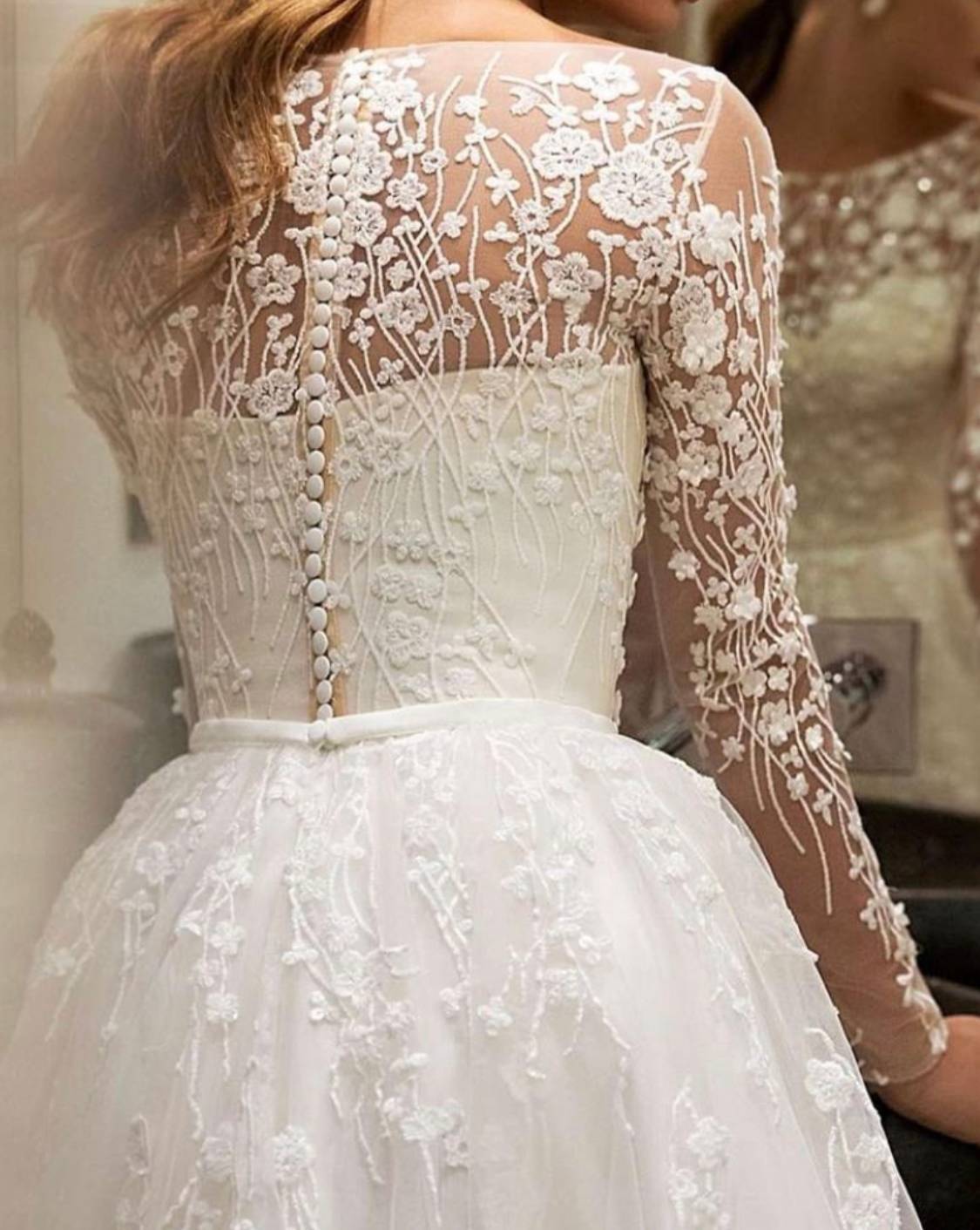 Wedding Dress Off-shoulder Long Sleeve Bride 2668south