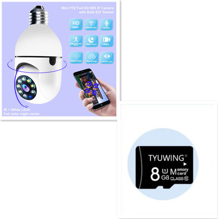 WiFi CAMERA 1080P Bulb 4X Zoom Camera E27 Home 5GWiFi Alarm Monitor 2668south