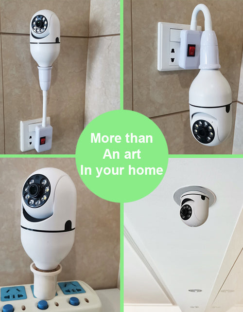 Load image into Gallery viewer, WiFi CAMERA 1080P Bulb 4X Zoom Camera E27 Home 5GWiFi Alarm Monitor 2668south
