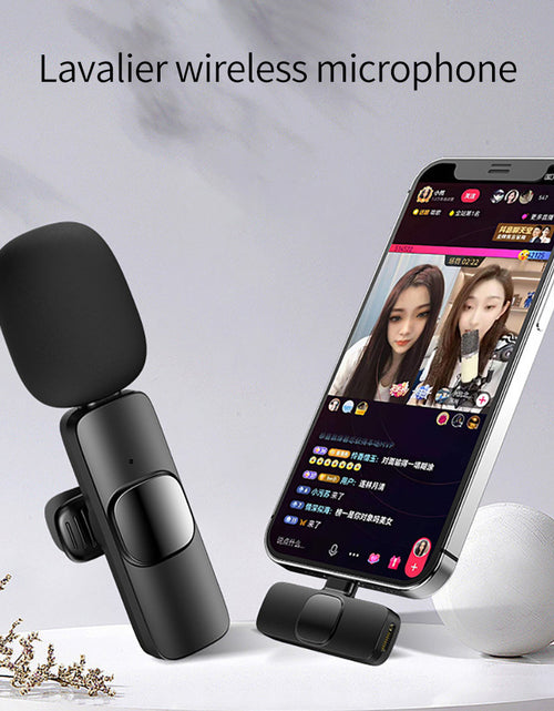 Load image into Gallery viewer, Wireless Lavalier Microphone Portable Audio Video Recording Mini Mic For I Phone Android Long Battery Life Live Broadcast Gaming 2668south
