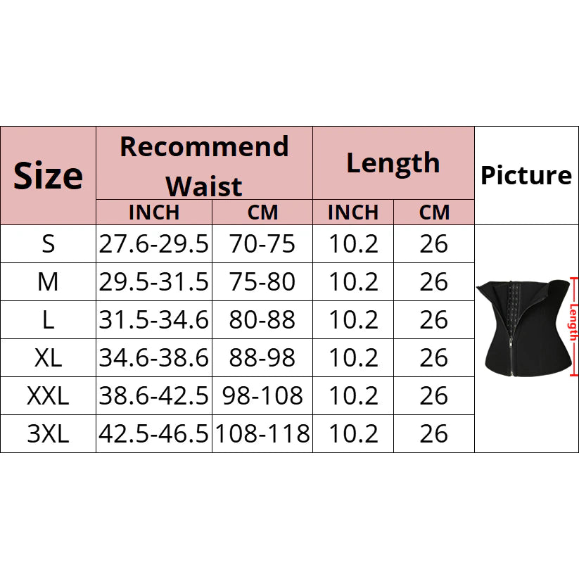 Women Tummy Control Waist Slimming Belt Weight Loss Waist Trainer Body Shaper Corset Belly Sheath Tummy Trimmer Cincher Sports 2668south