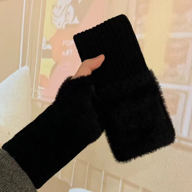 Women's Autumn And Winter Thermal Knitting Gloves 2668south