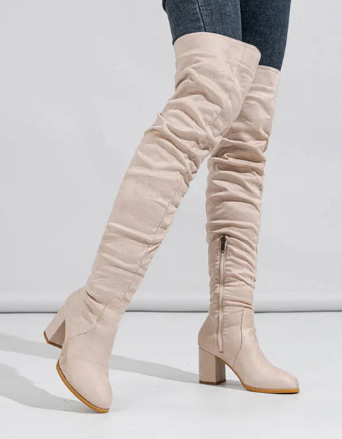 Load image into Gallery viewer, Women&#39;s Boots High-heeled Elastic Long Boots Over The Knee Boots 2668south
