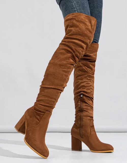 Load image into Gallery viewer, Women&#39;s Boots High-heeled Elastic Long Boots Over The Knee Boots 2668south
