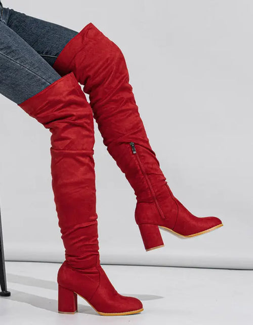 Load image into Gallery viewer, Women&#39;s Boots High-heeled Elastic Long Boots Over The Knee Boots 2668south
