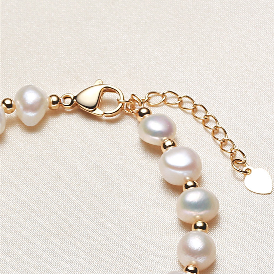 Women's Casual Fashion Freshwater Shaped Pearl Bracelet 2668south