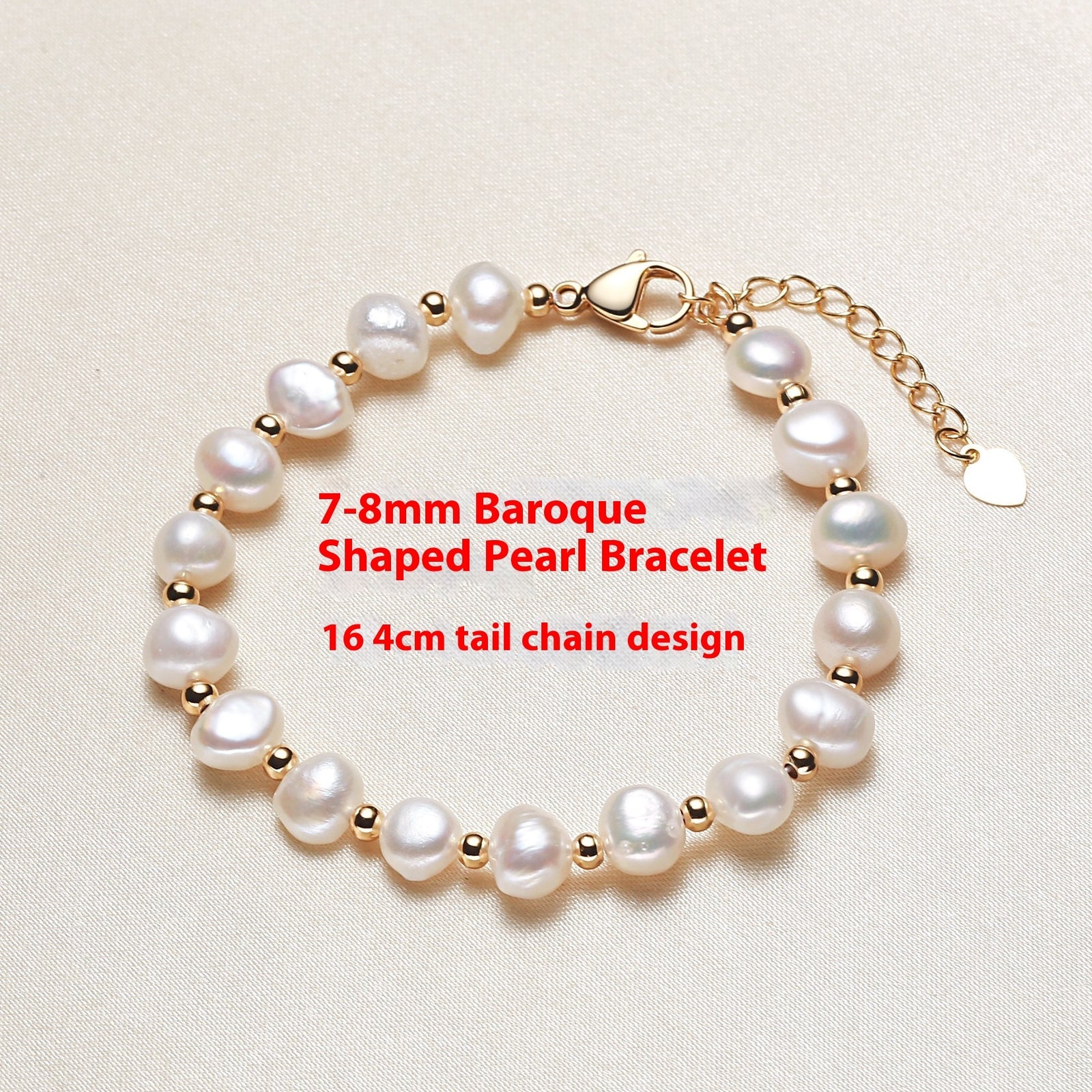 Women's Casual Fashion Freshwater Shaped Pearl Bracelet 2668south