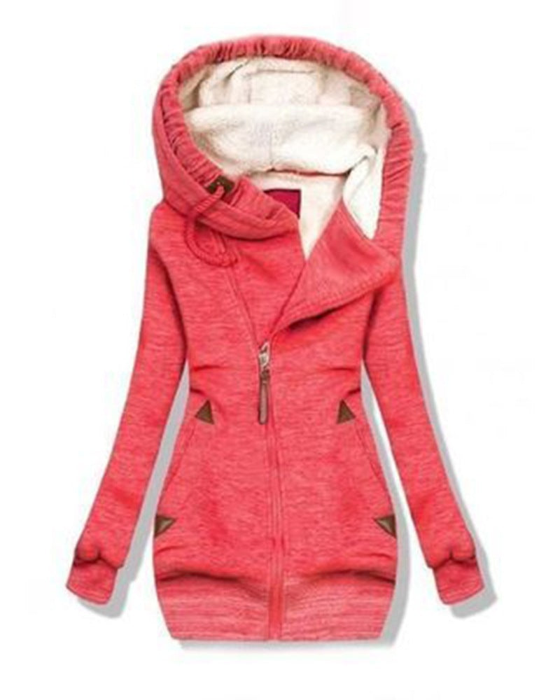 Women's Long-sleeved flower print Zip Hoodie 2668south