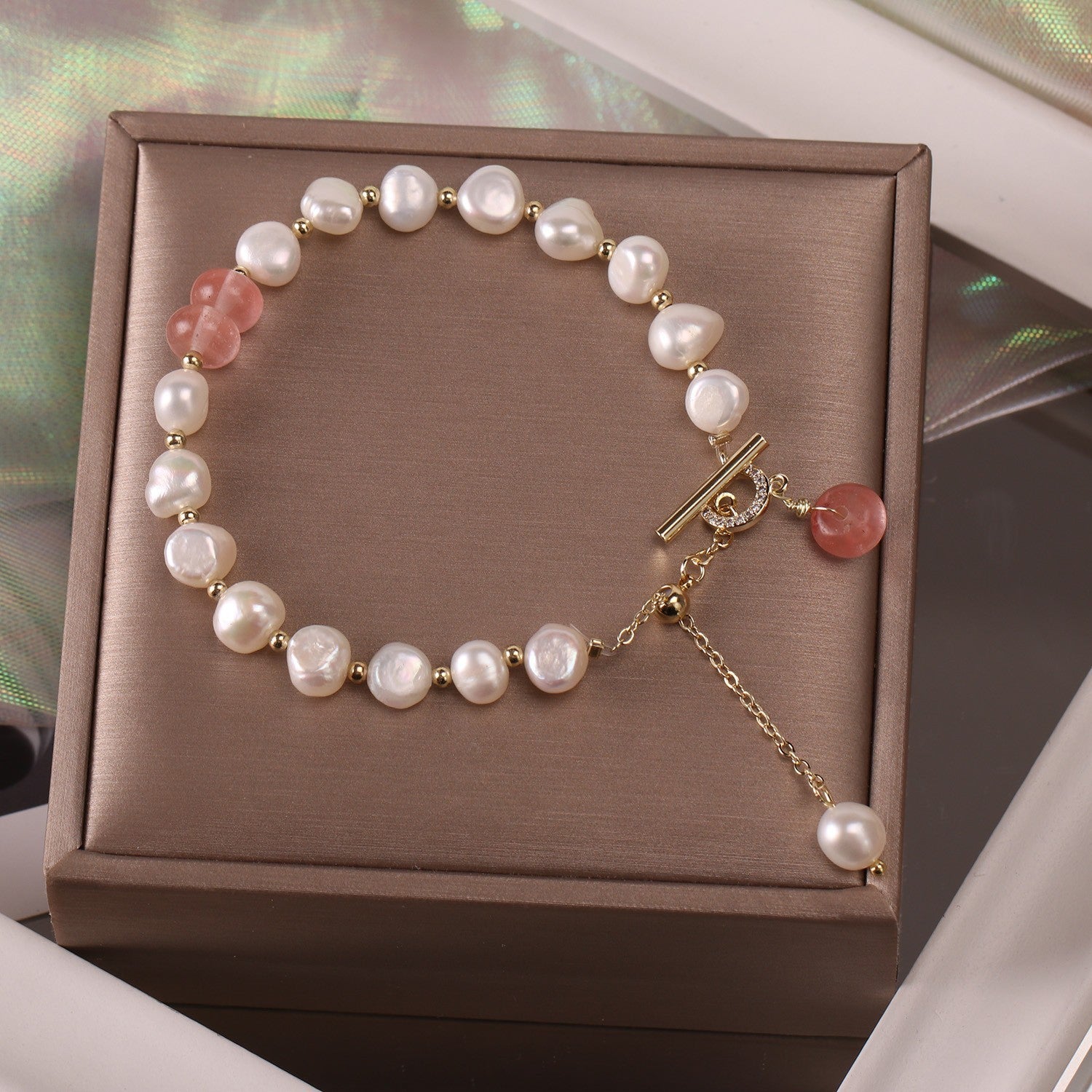 Women's Minimalist High-end Freshwater Pearl Bracelet 2668south