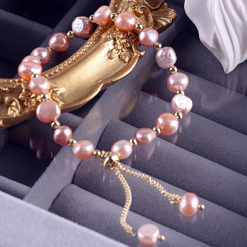 Women's Minimalist High-end Freshwater Pearl Bracelet 2668south