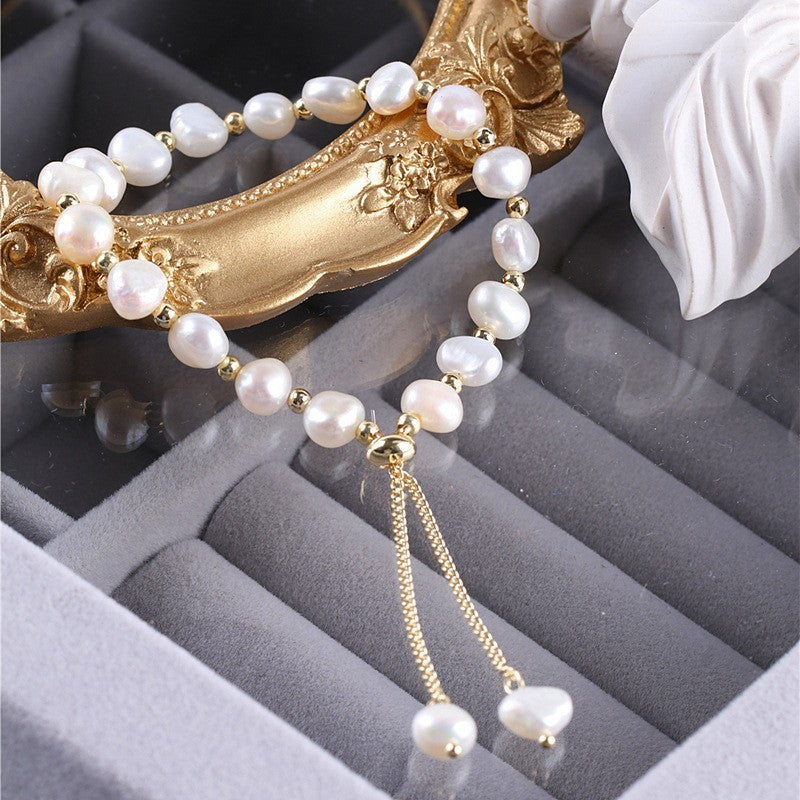 Women's Minimalist High-end Freshwater Pearl Bracelet 2668south