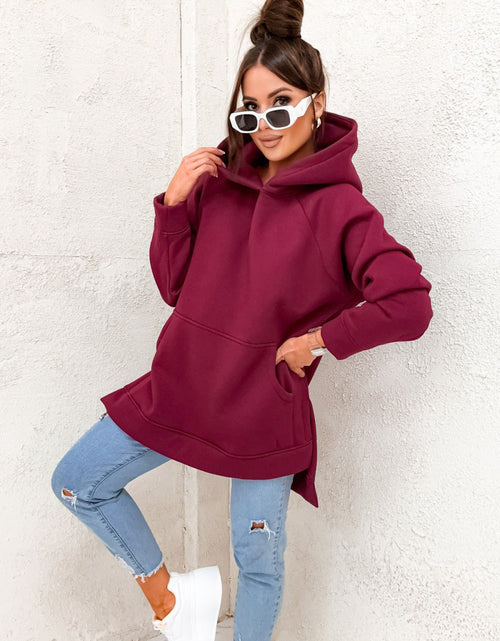 Load image into Gallery viewer, Women&#39;s Solid Color Hooded Casual Loose Sweater 2668south
