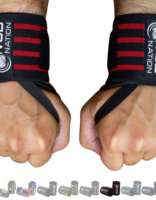 Load image into Gallery viewer, Wrist Wraps Weightlifting for Men &amp; Women - Weight Lifting Wrist Wrap Set of 2 Forcrossfit and Cross Training (12&quot; or 18&quot;) + Includes Carrying Bag 2668south
