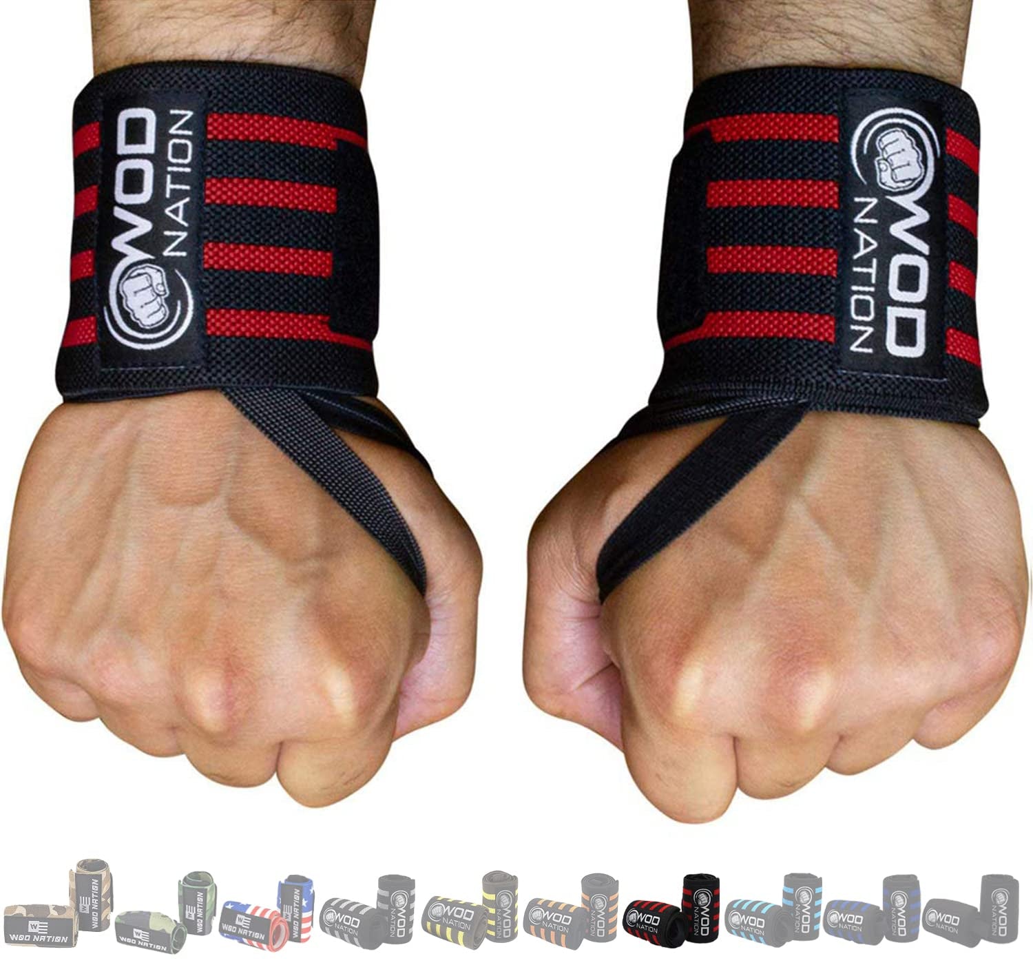 Wrist Wraps Weightlifting for Men & Women - Weight Lifting Wrist Wrap Set of 2 Forcrossfit and Cross Training (12" or 18") + Includes Carrying Bag 2668south