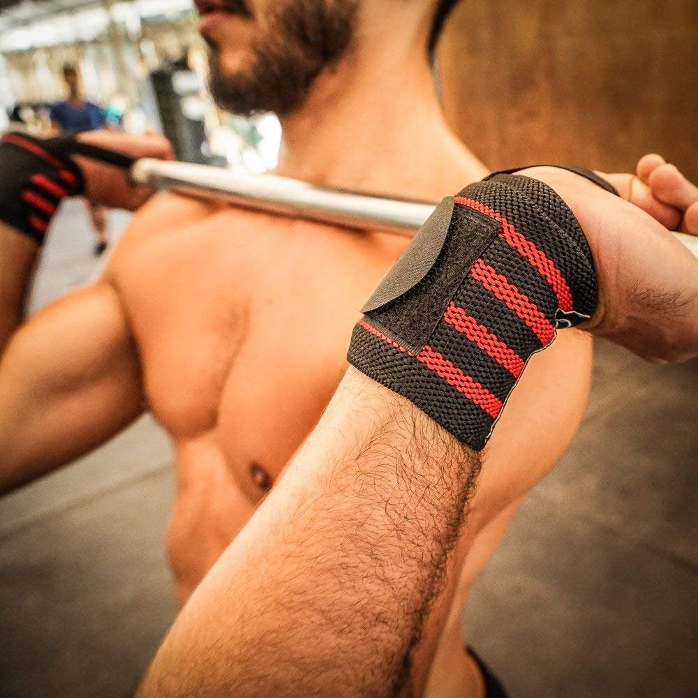 Wrist Wraps Weightlifting for Men & Women - Weight Lifting Wrist Wrap Set of 2 Forcrossfit and Cross Training (12" or 18") + Includes Carrying Bag 2668south