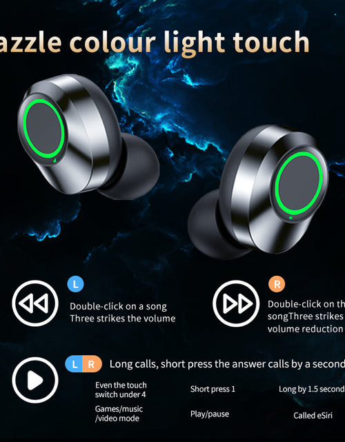 Load image into Gallery viewer, YD03 Wireless Bluetooth-compatible Headset TWS Large Screen Smart Digital Display In Ear Breathing Light 2668south
