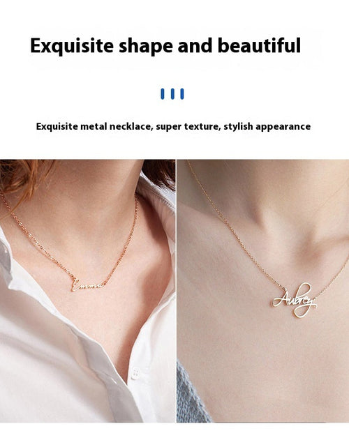 Load image into Gallery viewer, Your Name Design European And American DIY High-end Necklace 2668south
