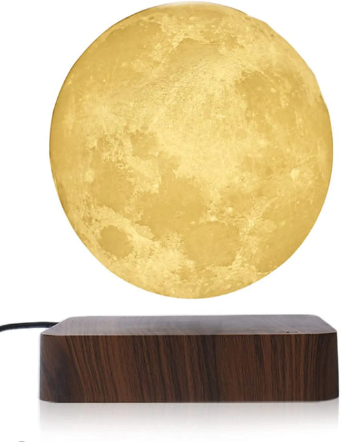 Load image into Gallery viewer, ZK30 Levitating Moon Lamp Night Light Floating 3D Printing LED Moon Lamp with Wooden Base and Magnetic with 3 Colors 2668south
