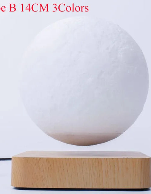 Load image into Gallery viewer, ZK30 Levitating Moon Lamp Night Light Floating 3D Printing LED Moon Lamp with Wooden Base and Magnetic with 3 Colors 2668south
