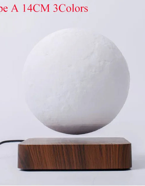 Load image into Gallery viewer, ZK30 Levitating Moon Lamp Night Light Floating 3D Printing LED Moon Lamp with Wooden Base and Magnetic with 3 Colors 2668south
