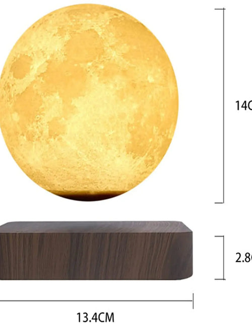 Load image into Gallery viewer, ZK30 Levitating Moon Lamp Night Light Floating 3D Printing LED Moon Lamp with Wooden Base and Magnetic with 3 Colors 2668south
