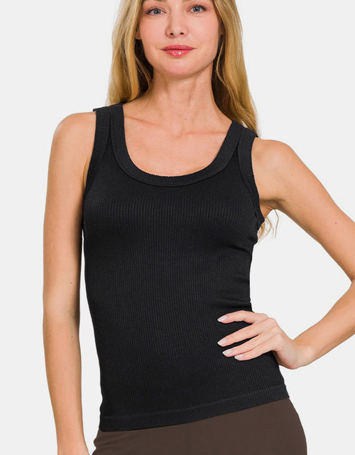 Load image into Gallery viewer, Zenana 2 Way Neckline Washed Ribbed Tank 2668south
