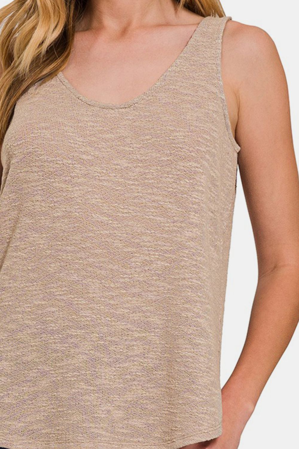 Zenana Curved Hem Round Neck Tank 2668south