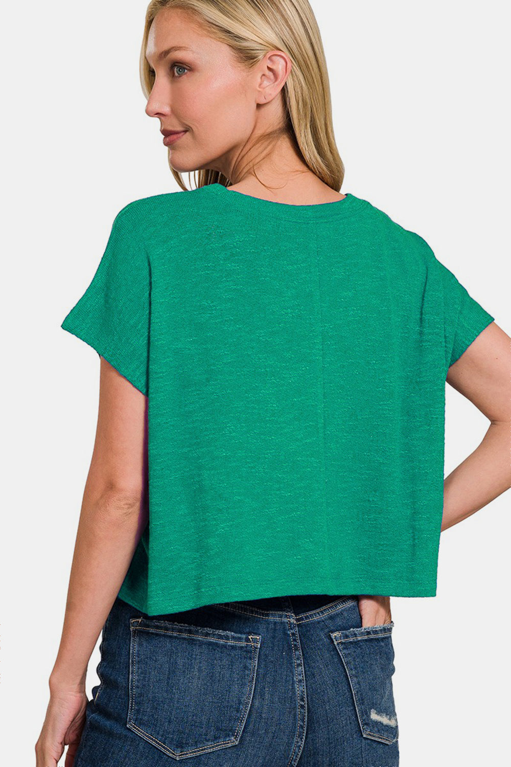 Zenana Round Neck Short Sleeve T-Shirt 2668south