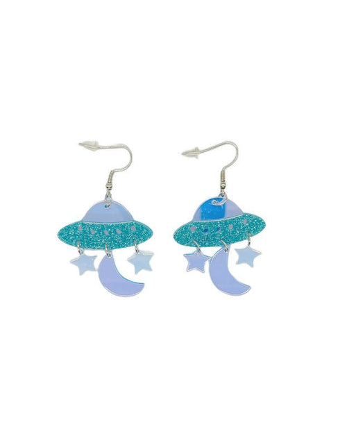 Load image into Gallery viewer, Acrylic Alien Personalized Earrings - 2668south
