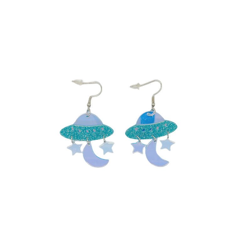 Acrylic Alien Personalized Earrings - 2668south