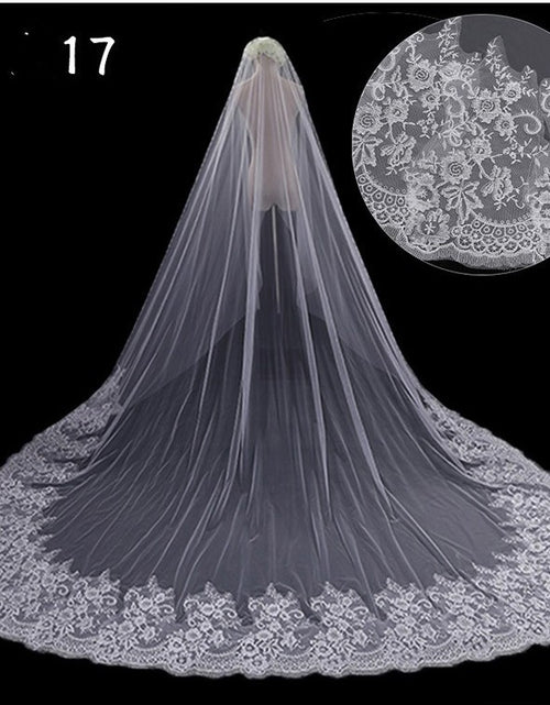 Load image into Gallery viewer, Bridal Wedding Dress Long Tail Luxury Super Fairy Wedding Veil
