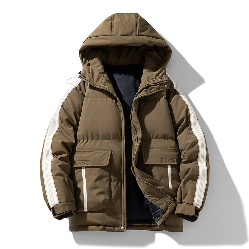 Winter Men's Cotton-padded Coat Outdoor Teen Hooded My Store