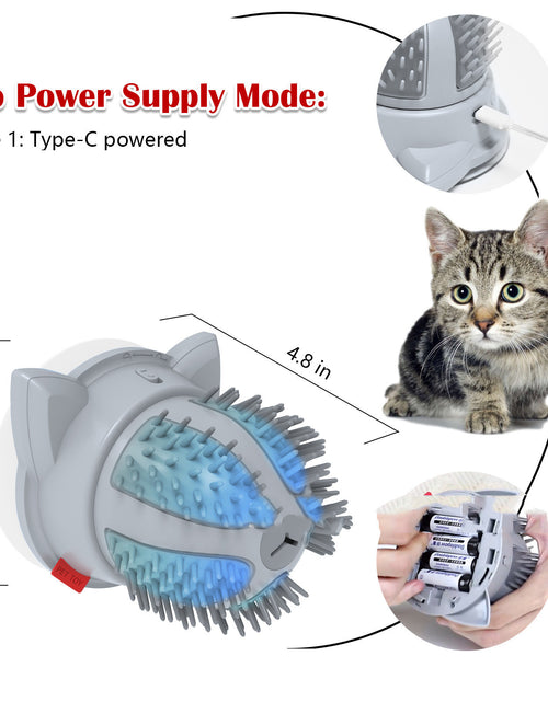 Load image into Gallery viewer, Electric Pets Cat Brush LED Toy Massager Pet Products
