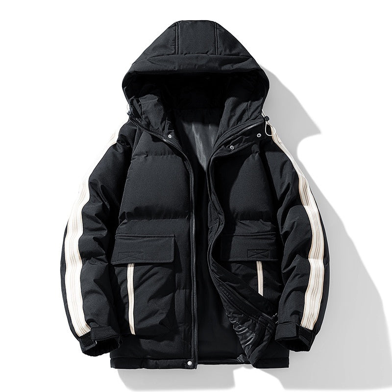 Winter Men's Cotton-padded Coat Outdoor Teen Hooded My Store