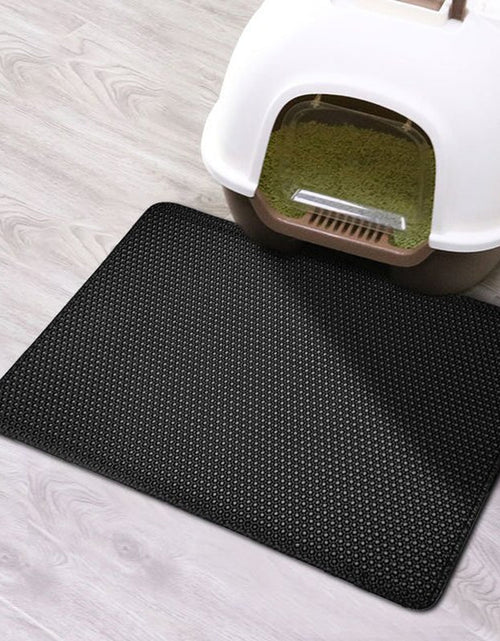 Load image into Gallery viewer, Cat Litter Mat with Gift Double Layer Waterproof Pet Litter Box Mat Non - Slip Sand Cat Pad Washable Bed Mat Clean Pad Products - 2668south
