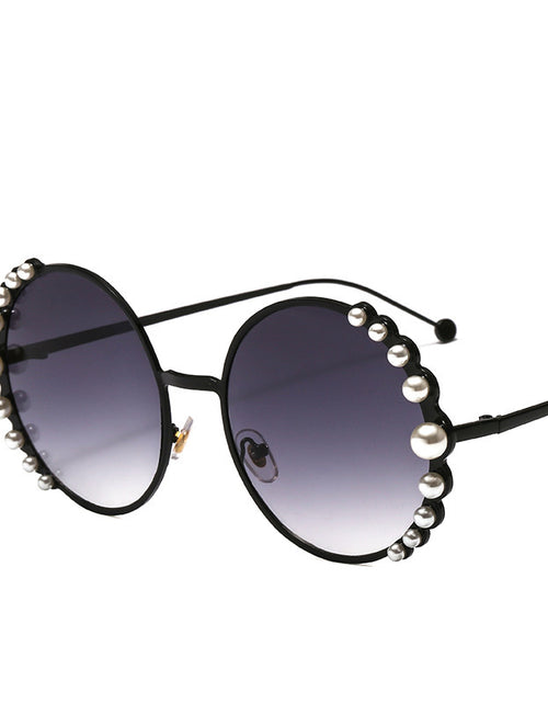 Load image into Gallery viewer, Round frame pearl sunglasses ladies sunglasses
