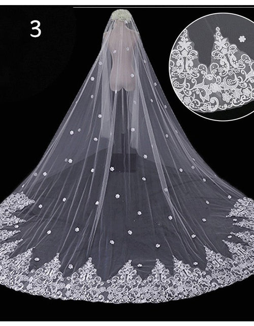 Load image into Gallery viewer, Bridal Wedding Dress Long Tail Luxury Super Fairy Wedding Veil
