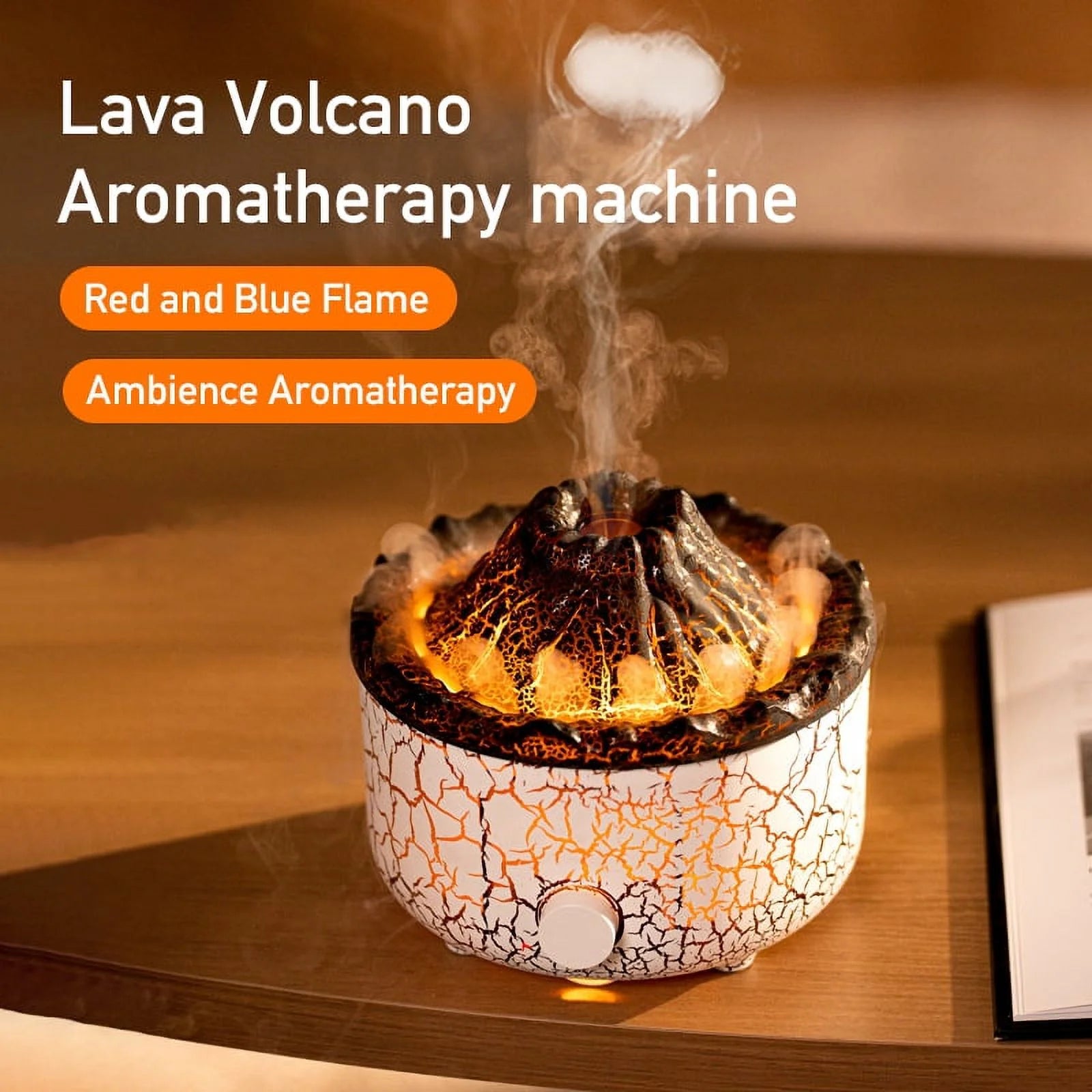 Volcano Effect, 560Ml Aroma Essential Oil Diffuser