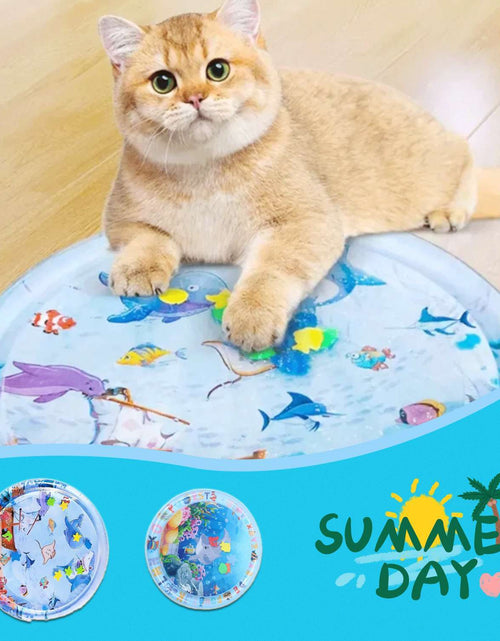 Load image into Gallery viewer, Summer Cooling Pet Water Bed Cushion Ice Pad Dog Sleeping Square Mat For Puppy Dogs Cats Pet Kennel Cool Cold
