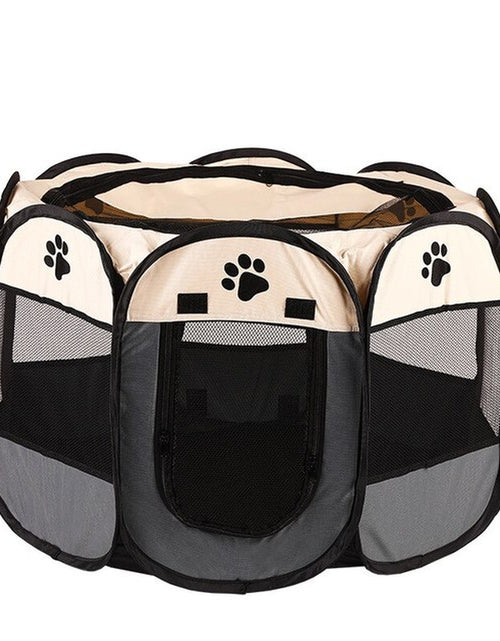 Load image into Gallery viewer, Portable Foldable Pet Tent Kennel Octagonal Fence Puppy Shelter Easy to Use Outdoor Easy Operation Large Dog Cages Cat Fences
