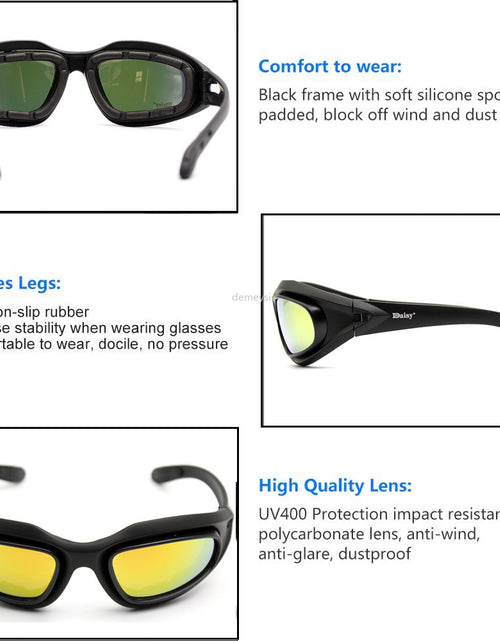 Load image into Gallery viewer, Motorcycle Goggles Fishing Sunglasses Shooting Sunglasses
