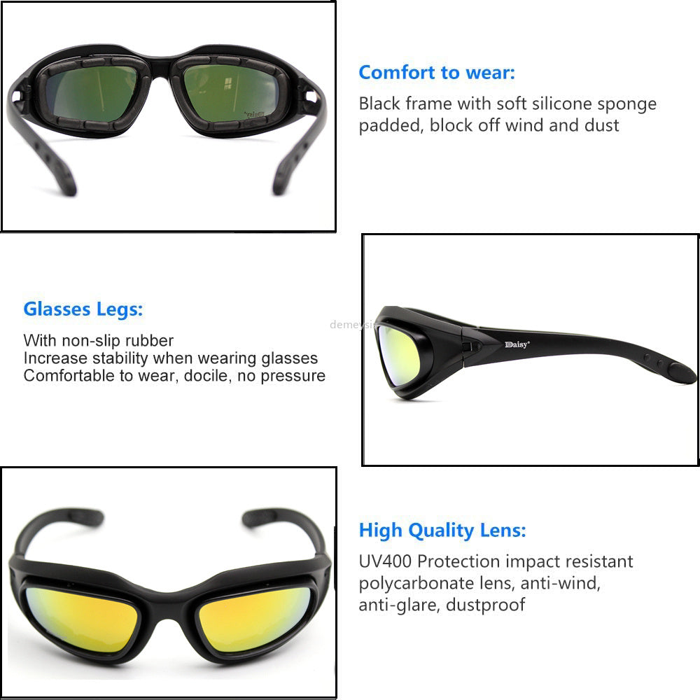 Motorcycle Goggles Fishing Sunglasses Shooting Sunglasses