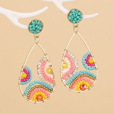 Heavy Industry Bohemian Vintage Bead Earrings - 2668south